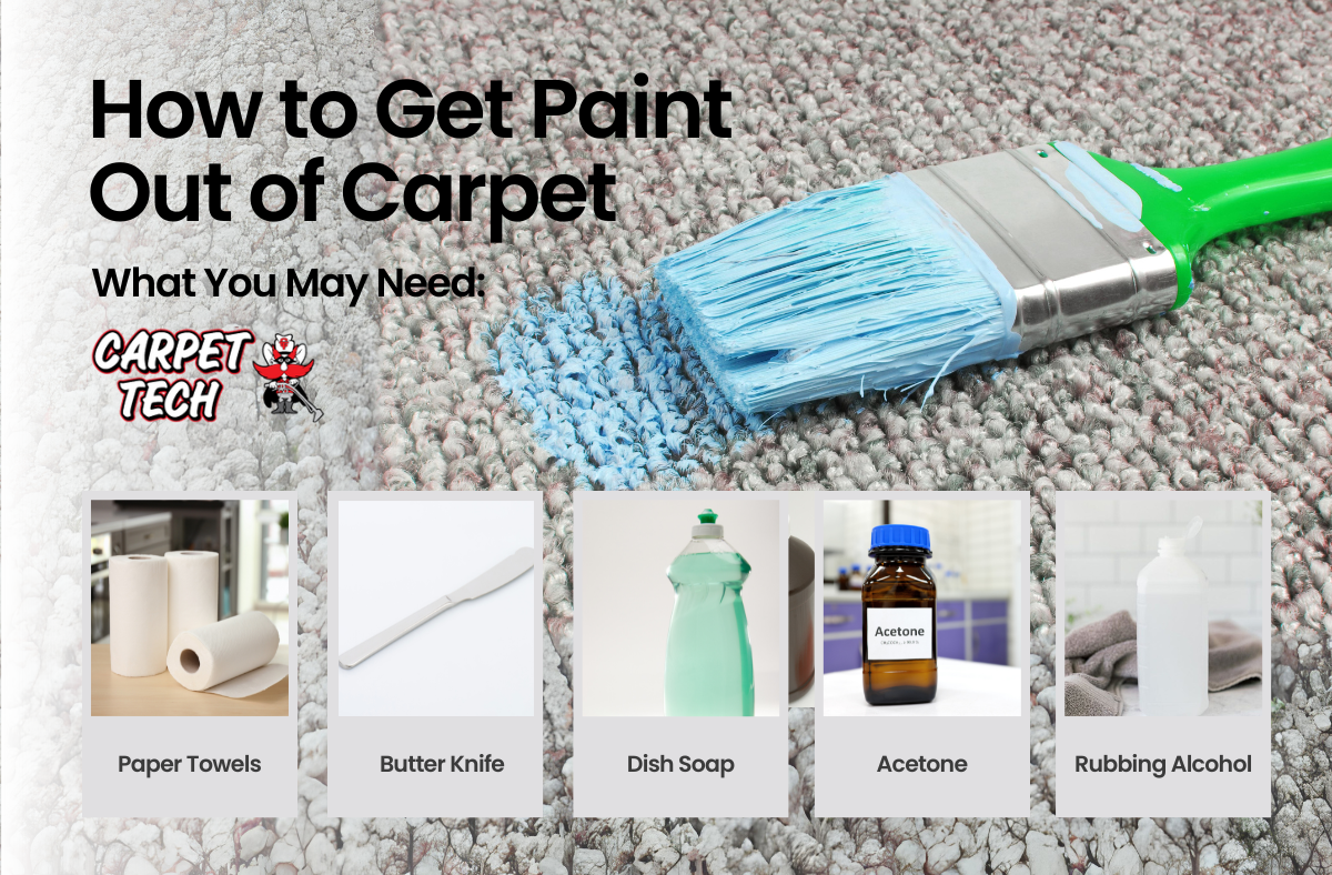 what you will need to get paint out of carpet