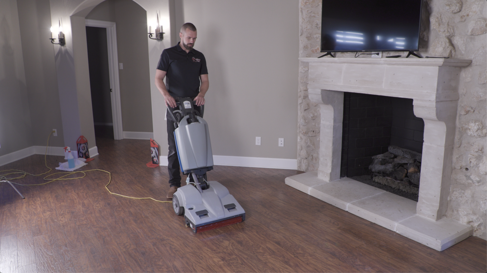 Hardwood floor cleaning