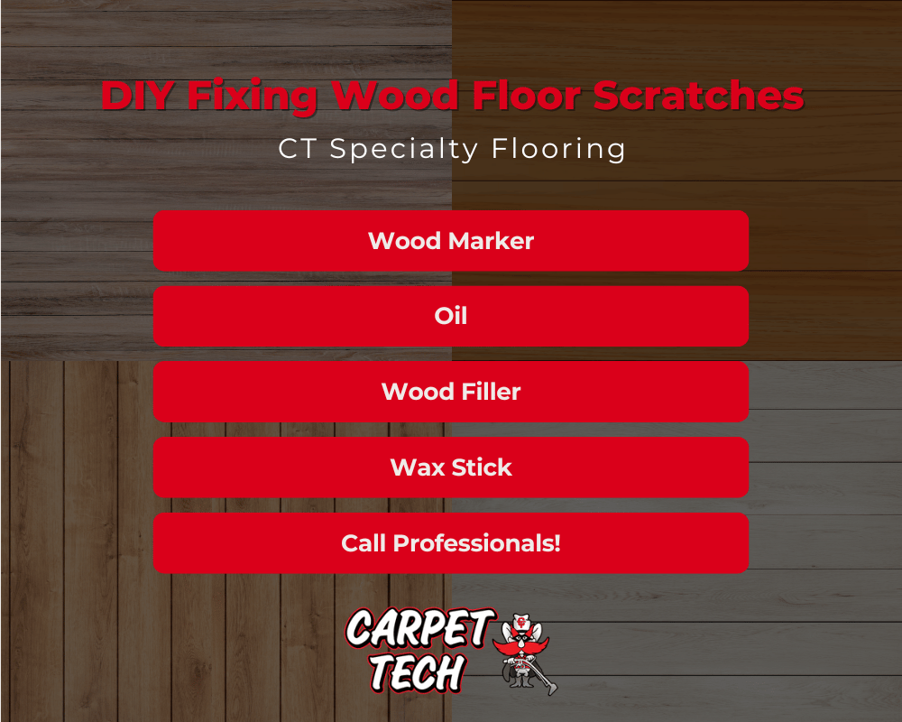 DIY Fixing Wood Floor Scratches Infographic