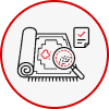 Carpet installation and measurement service icon